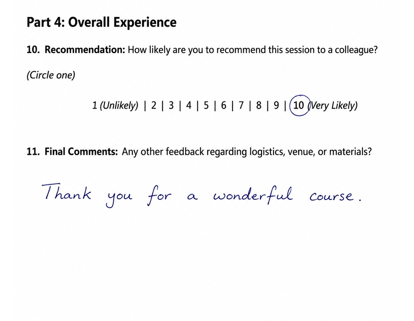 Commentaire de formation